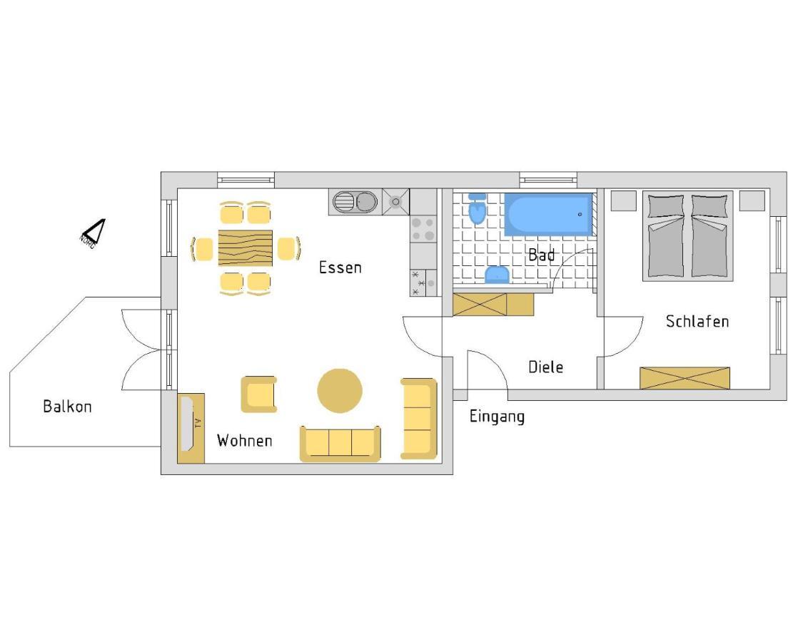 Haus Aquamarina - Fewo Mit Balkon เฮริงสดอร์ฟ ห้อง รูปภาพ